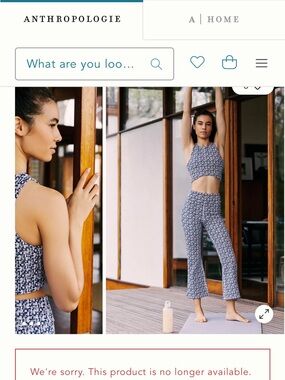 The upside Oceania zen crop top and pants set